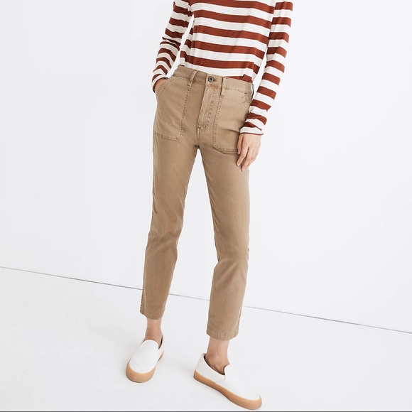 Madewell Pants - NEW Madewell Tan Stovepipe Fatigue Pants Tencel Lyocell Edition US 27